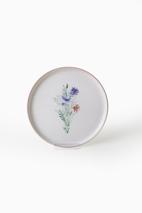 Hermia Juego de platos de gres cerámico, 6 piezas, 22 cm